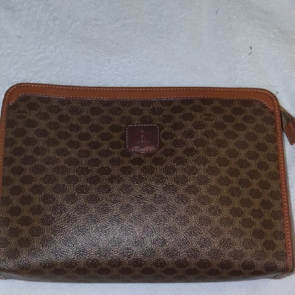 VINTAGE CELINE MACADAM CLUTCH EUC - Picture 11 of 11